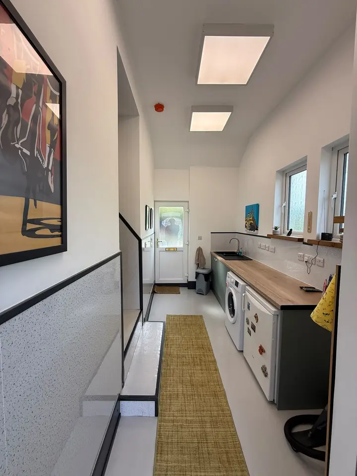 The kitchen where each dog's food is prepared